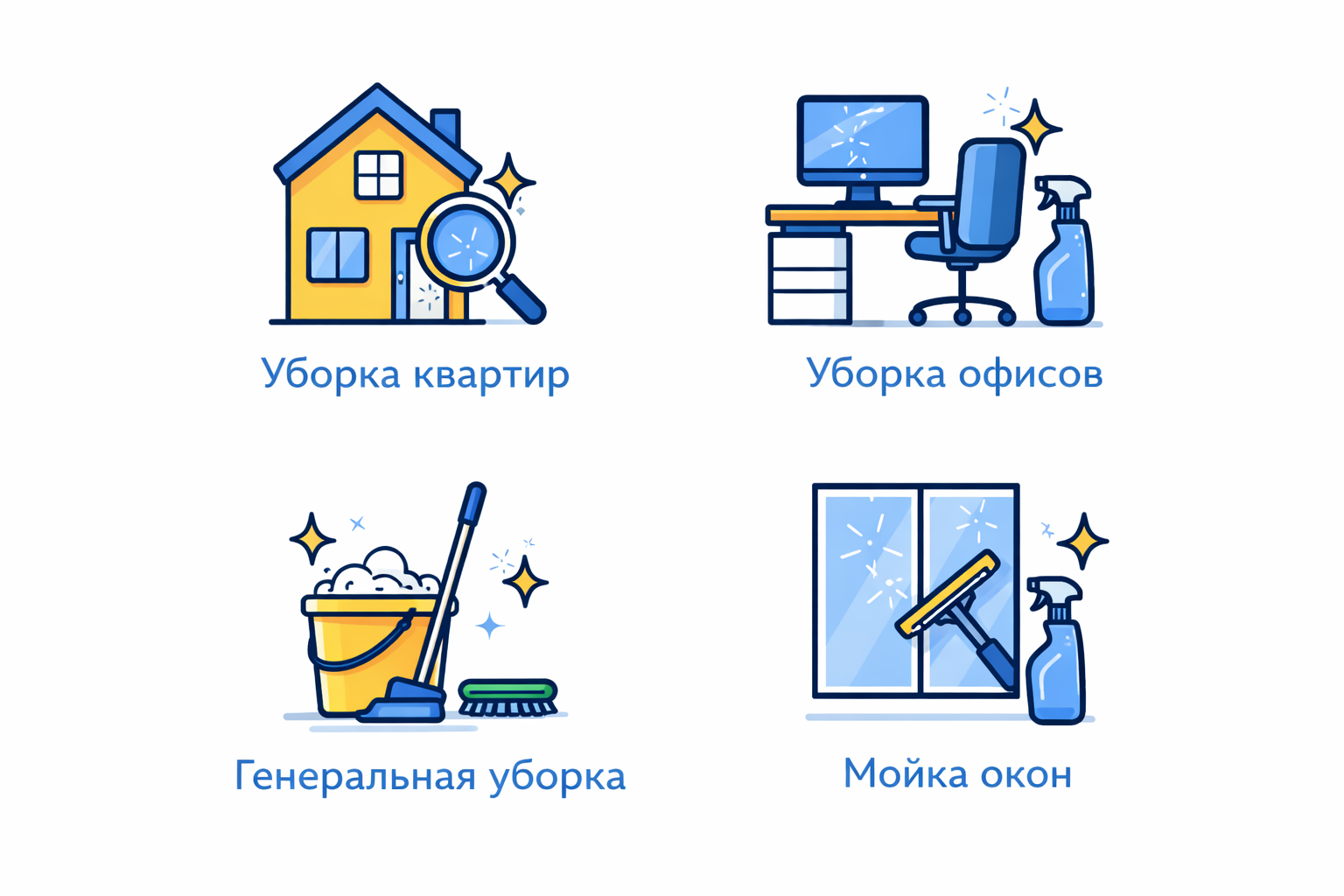 Виды клининговых услуг